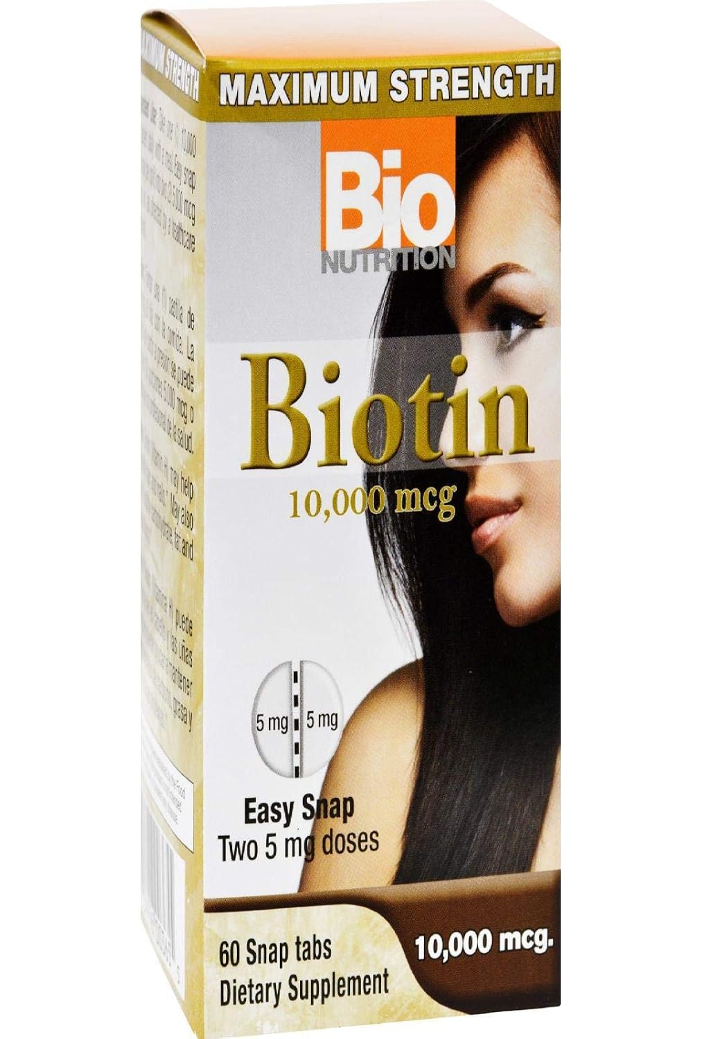 Bio Nutrition Biotin 10,000 mcg, 60 Capsules - görsel 1