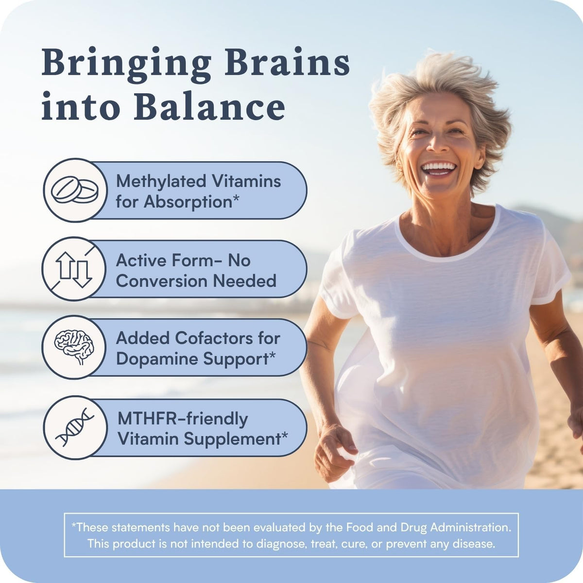 Accentrate Neuro 110 Complete Vitamin B Complex - Methylated Multivitamin with L-Methylfolate, Methylcobalamin and P5P - 30 Tablets - görsel 4