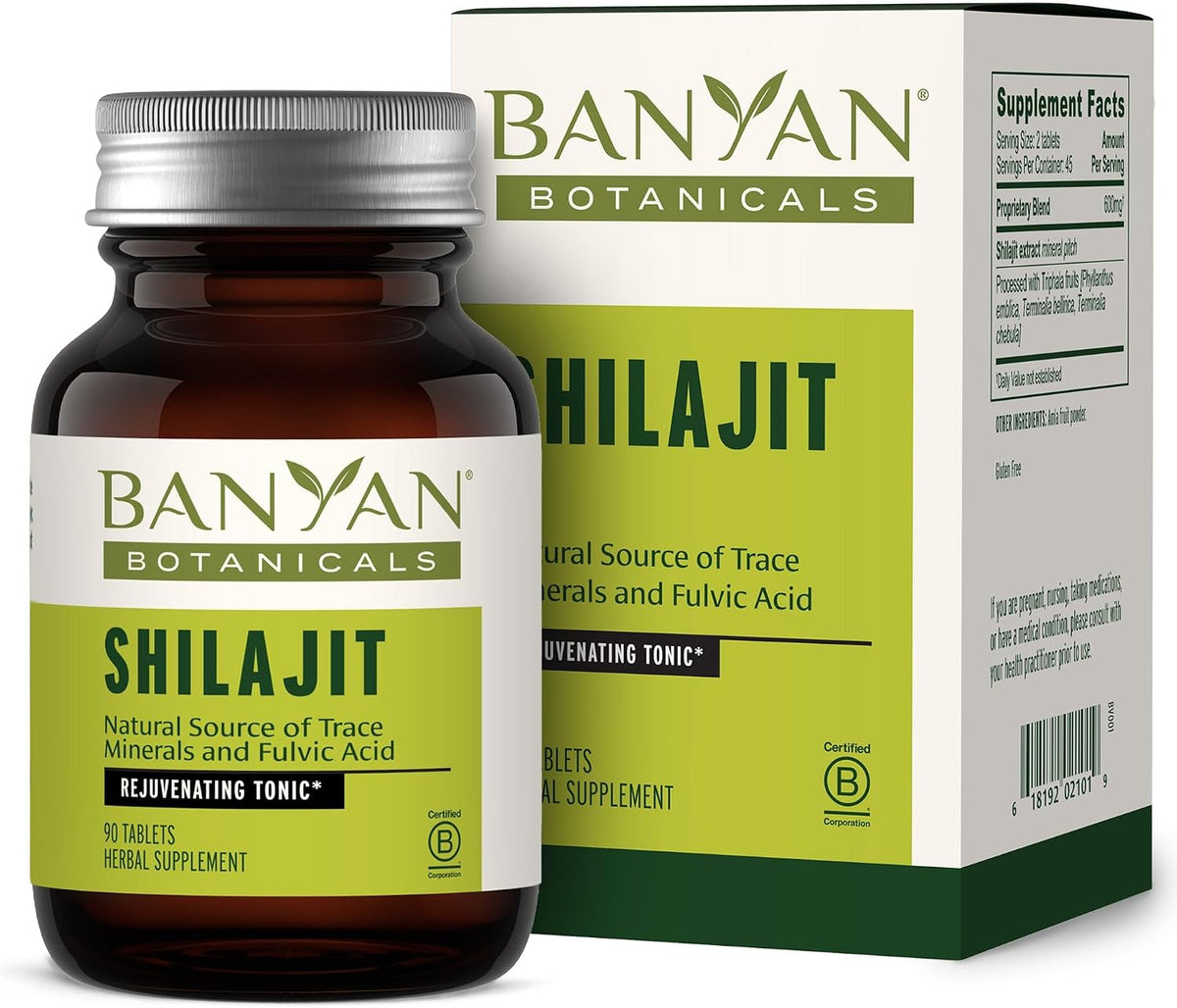 Banyan Botanicals Shilajit – 90 Pure Pressed Tablets for Energy & Vitality - görsel 1