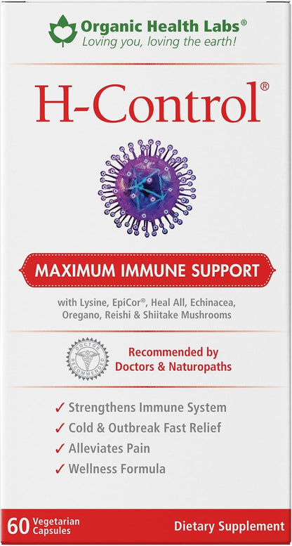 H-Control, Vitamin C with Zinc for Optimal Immune Support, 60 Veggie Capsules