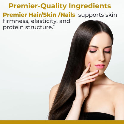 Premier Research Labs Premier Hair, Skin & Nails – Hair Growth Supplement for Women & Men with Keratin, Beauty from Within – – Image 3