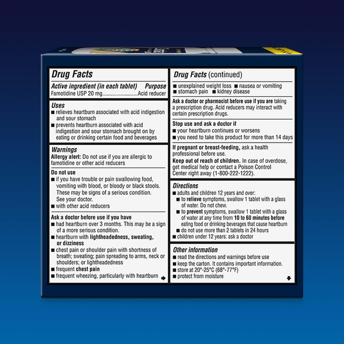 Zantac 360 Maximum Strength Tablets, 50 Tablets, Heartburn Relief, 20 mg - görsel 9