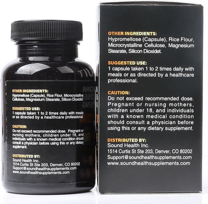SoundHealth Shilajit Capsules - 60 Capsules, Easy to Swallow, Gluten-free, Non-GMO