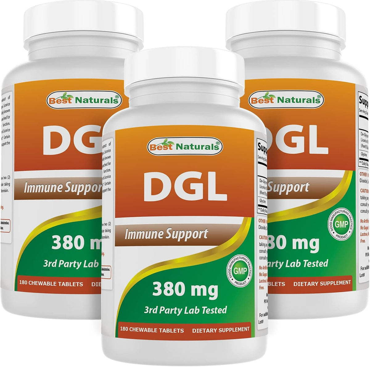Best Naturals DGL Chewable 380 mg – 180 Tablets (Pack of 2) - görsel 9