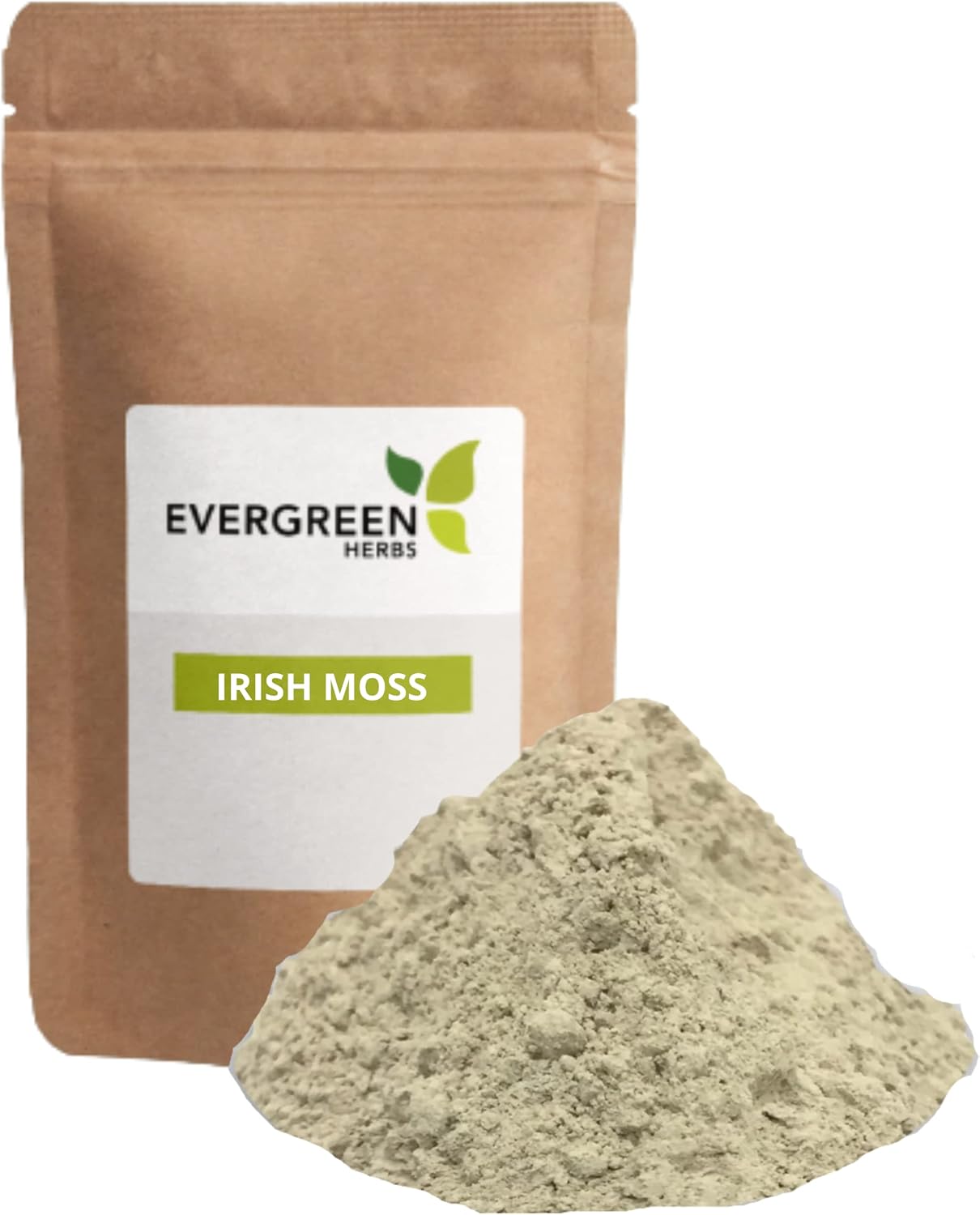 Irish Moss (Powder 4 oz) - Resealable Stand Up Pouch to Ensure Freshness! - görsel 1