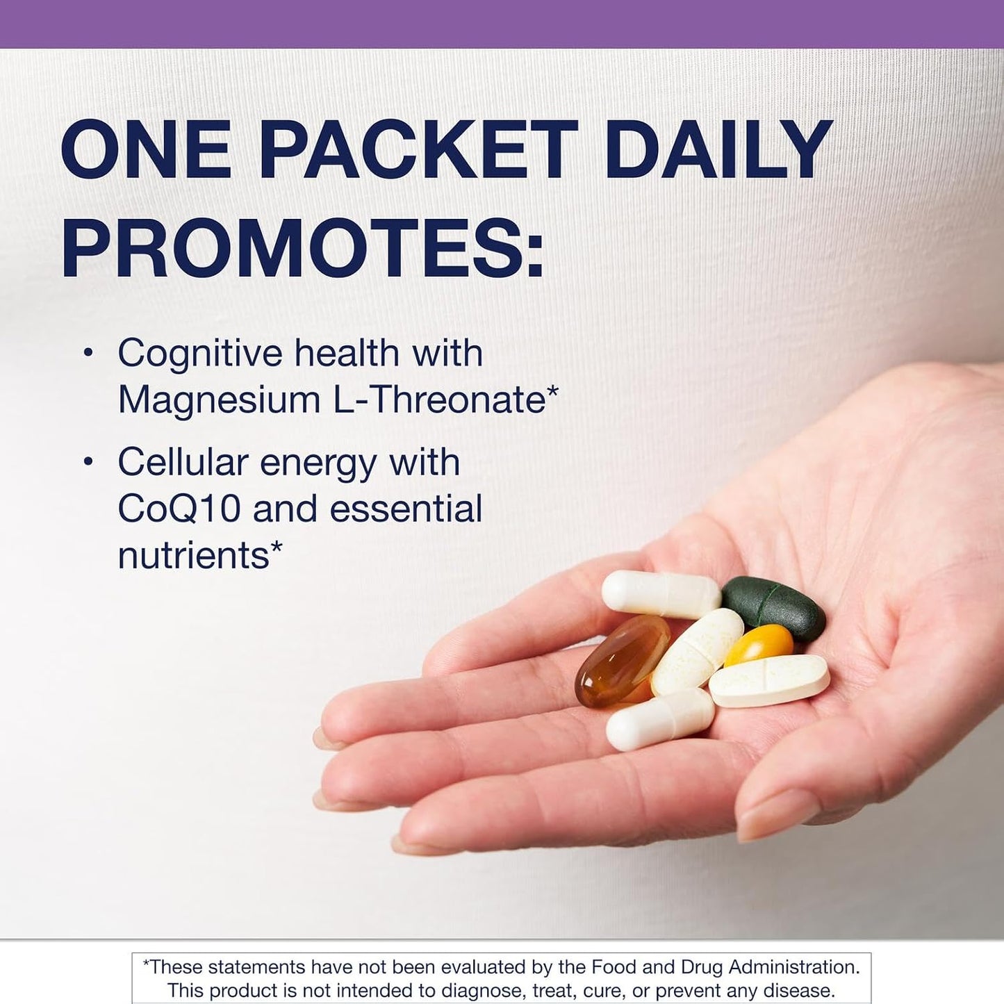 Metagenics Wellness Essentials Brain Health - Daily Multivitamin Packets with DHA, CoQ10, Alpha Lipoic Acid - 30 Packets - görsel 2