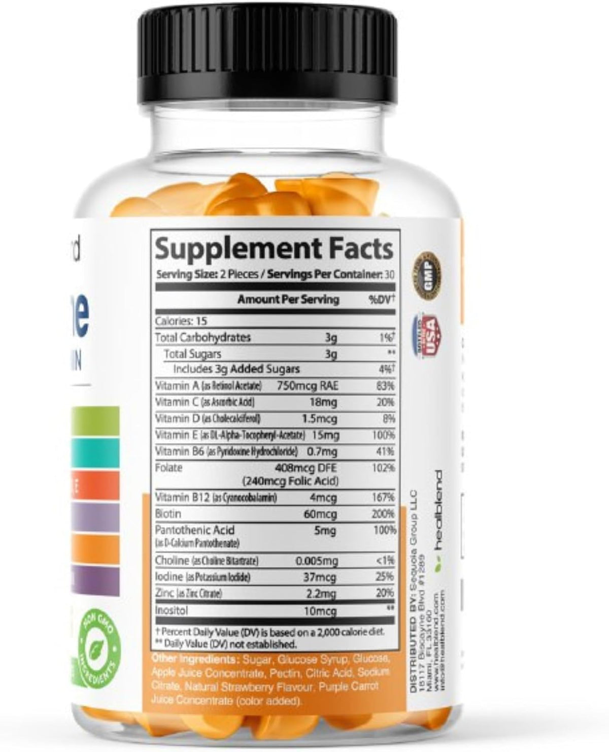 healblend Power-Packed Multivitamin Bear Gummies for Adults - görsel 7