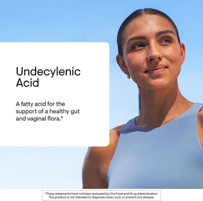 THORNE Undecylenic Acid – Fatty Acid Support for Gut and Vaginal Flora – 250 Softgels
