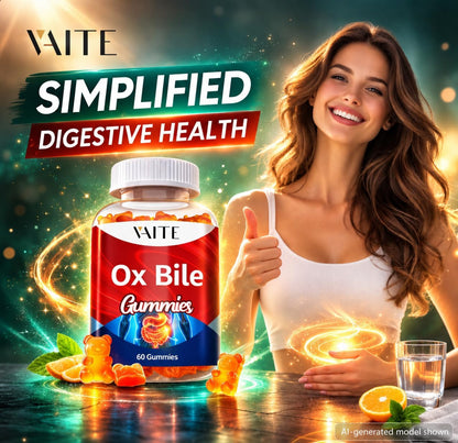VAITE Ox Bile Gummies – 500mg Digestive Support – 60 Gummies
