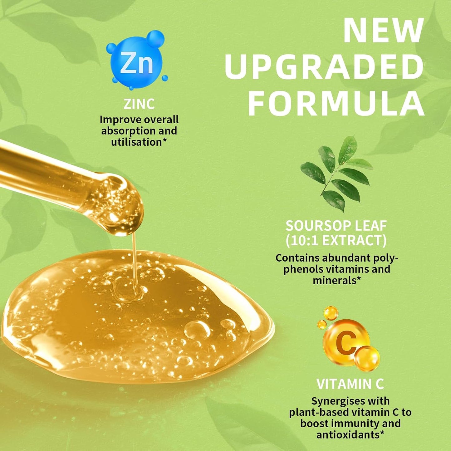Lukaree Pure Soursop Graviola Leaf Extract – Traditional Herbal Support – Cold-Extracted Liquid – 60 ml (2 Pack) - görsel 2