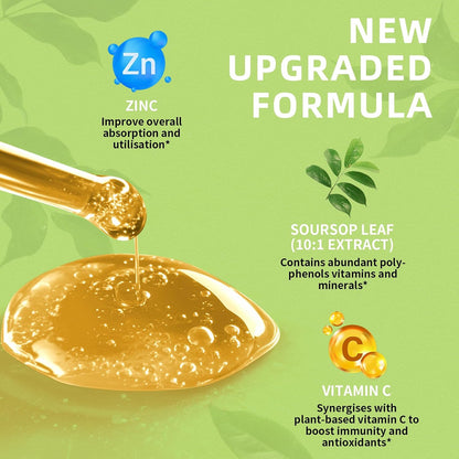 Lukaree Pure Soursop Graviola Leaf Extract – Traditional Herbal Support – Cold-Extracted Liquid – 60 ml (2 Pack)