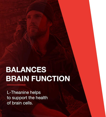Protocol for Life Balance L-Theanine 200mg - Stress Relief Supplement - Non-Drowsy - 60 Vegan Capsules