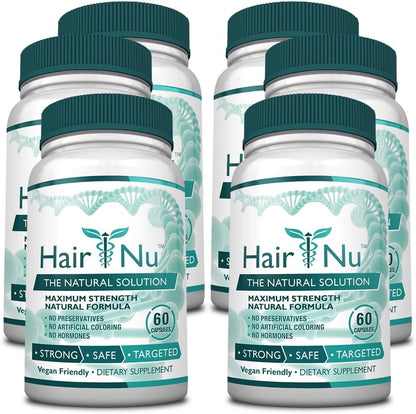 Natural Hair Growth Solution – Dietary Supplement, 60 Capsules