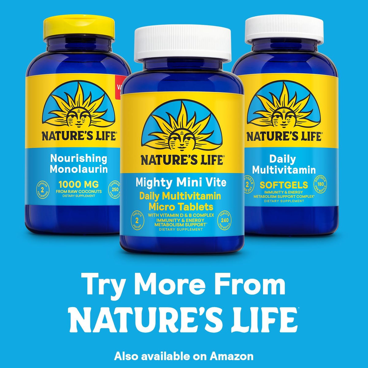 Nature's Life Mighty Mini Vite Daily Multivitamin, 240 Micro Tablets - görsel 6