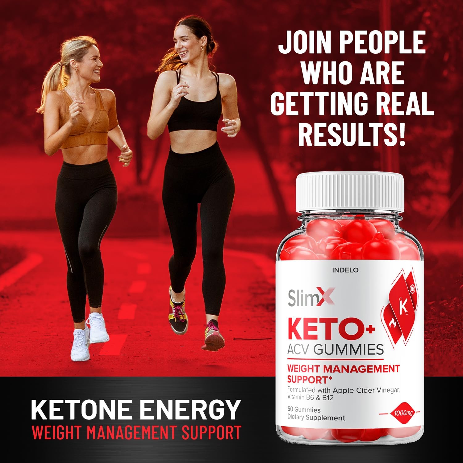SlimX Keto ACV Gummies – Advanced Formula with Apple Cider Vinegar, B12, Beet Juice & Pomegranate, 60 Gummies - görsel 4