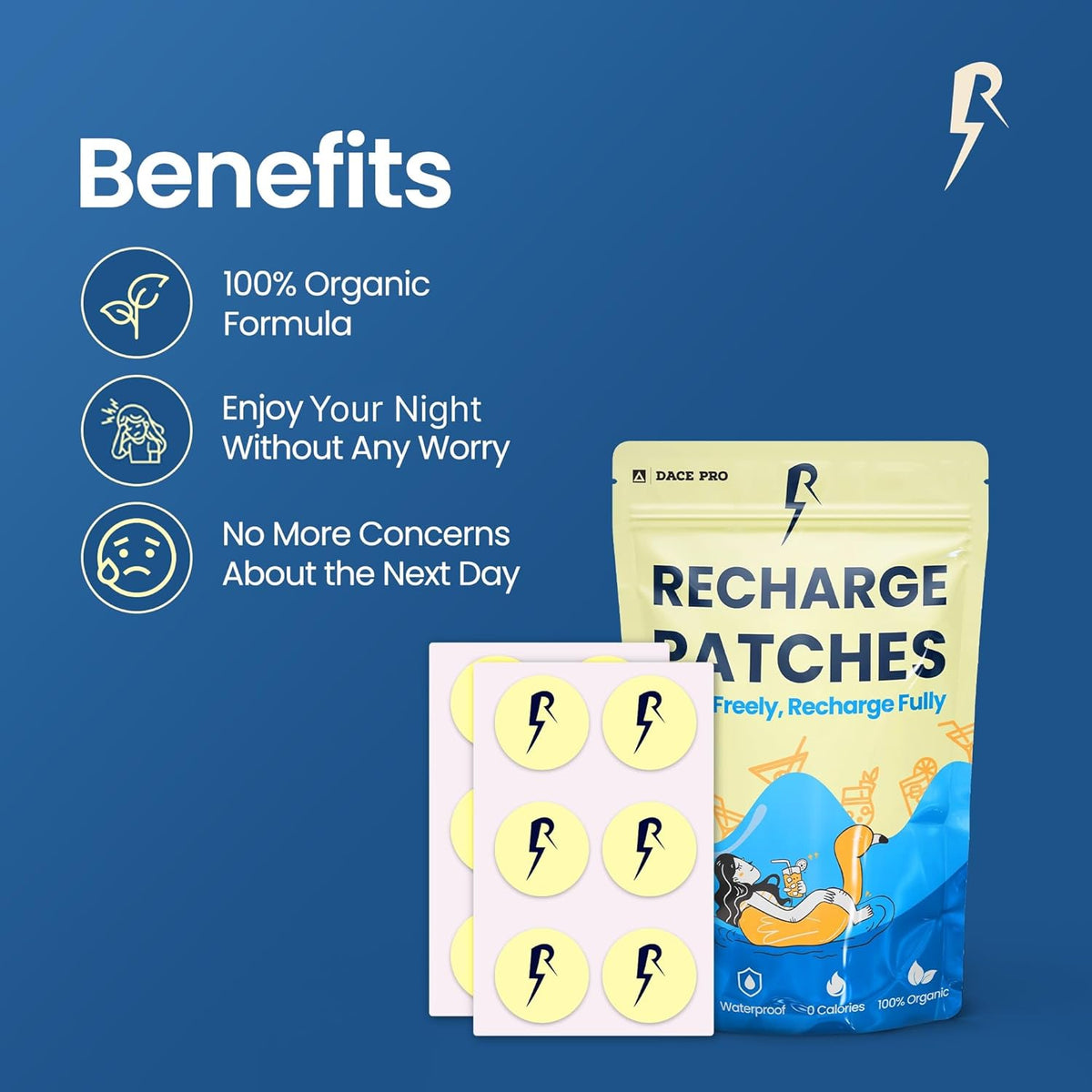 The Recharge Patch 24-Pack: Recovery Patches for Energy & Hydration - görsel 4