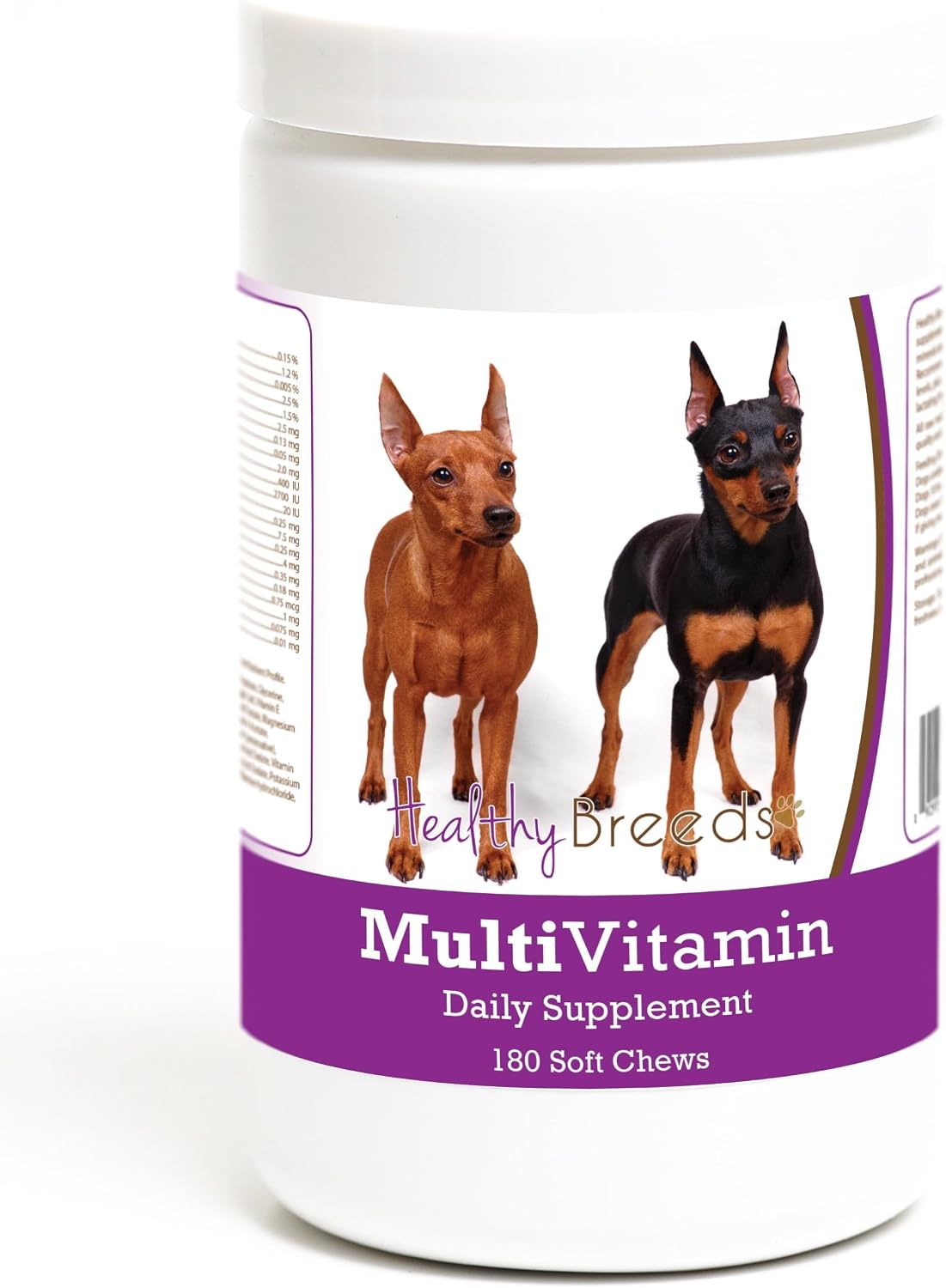 Healthy Breeds Miniature Pinscher Multivitamin Soft Chew for Dogs 180 Count - görsel 1
