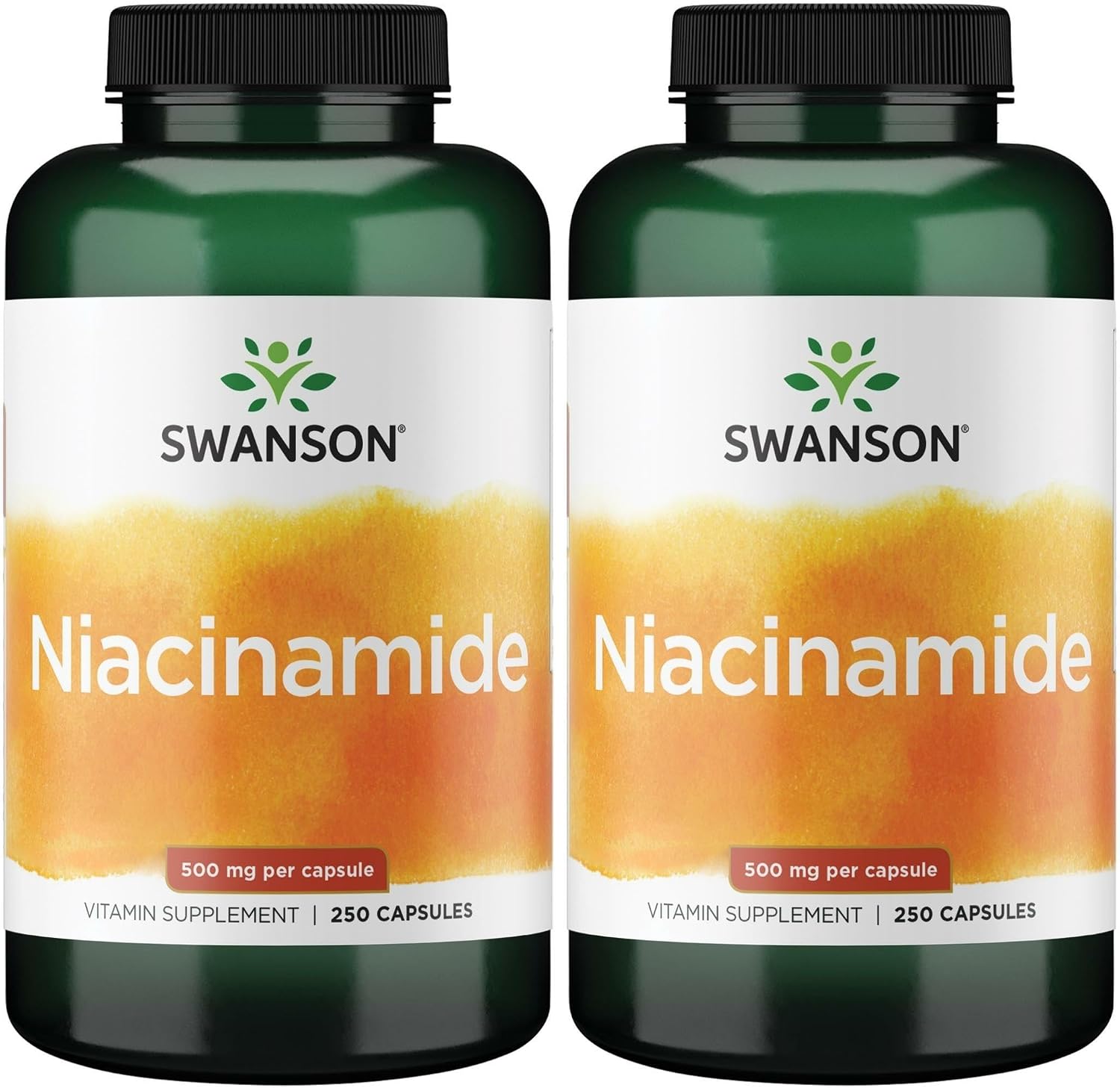 Swanson Niacinamide 500 mg, 250 Capsules (2 Pack) - görsel 1