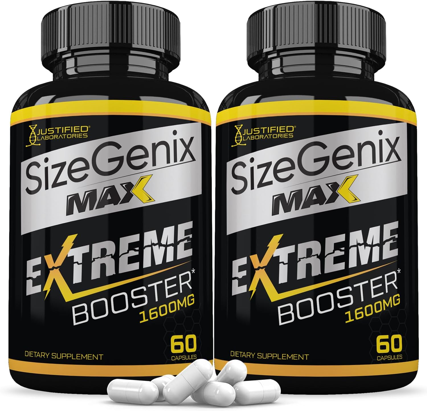 (2 Pack) Sizegenix Max 1600MG Advanced Men's Health Formula 120 Capsules - görsel 1