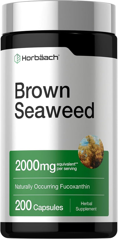 Horbäach Brown Seaweed Extract Capsules, 200 Capsules