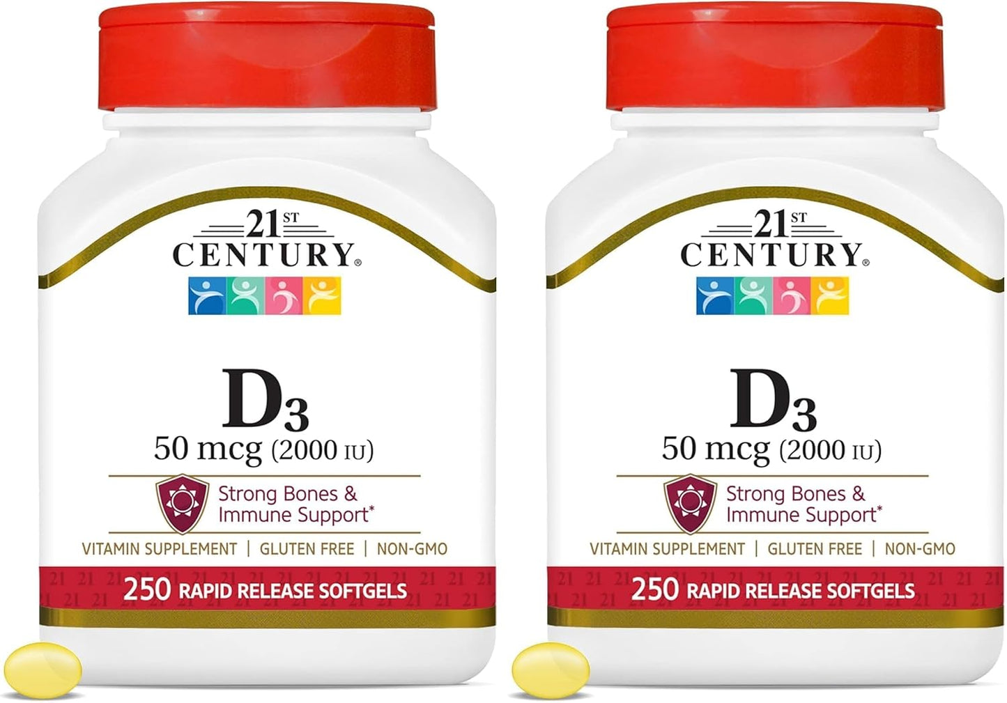 21st Century D3 2000 IU Softgels, 250 Count - görsel 8