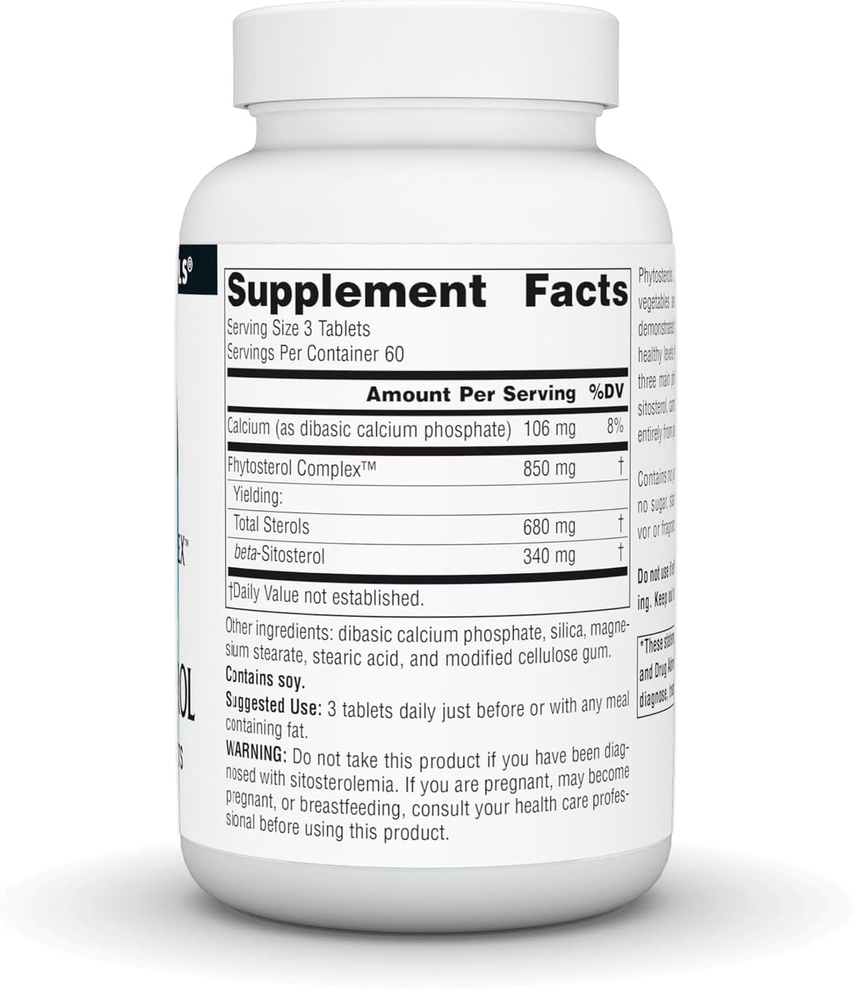 Source Naturals Phytosterol Complex with Beta-Sitosterol, 113 mg – 180 Tablets - görsel 3