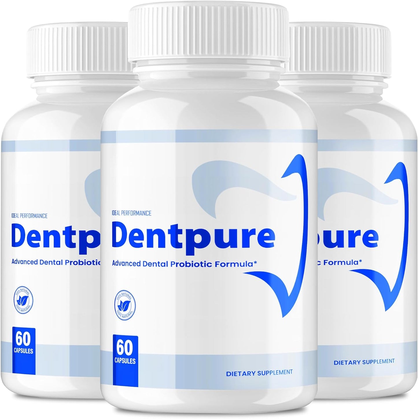 Dentpure Oral Probiotics for Teeth and Gums Capsules, Maximum Strength, All Natural, Fresh Breath Dental Wellness (3 Pack) - görsel 1