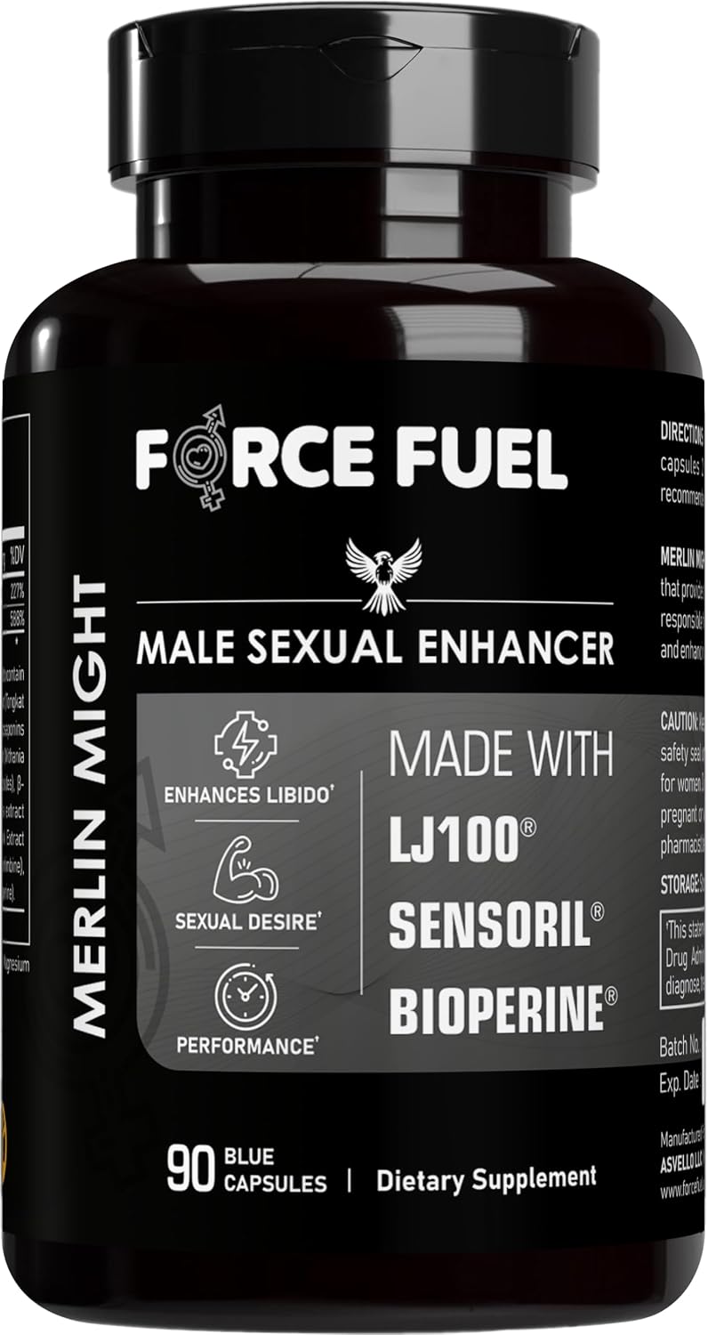 Force Fuel Merlin Might – Male Performance Support Supplement with Tongkat Ali and Ashwagandha - görsel 1