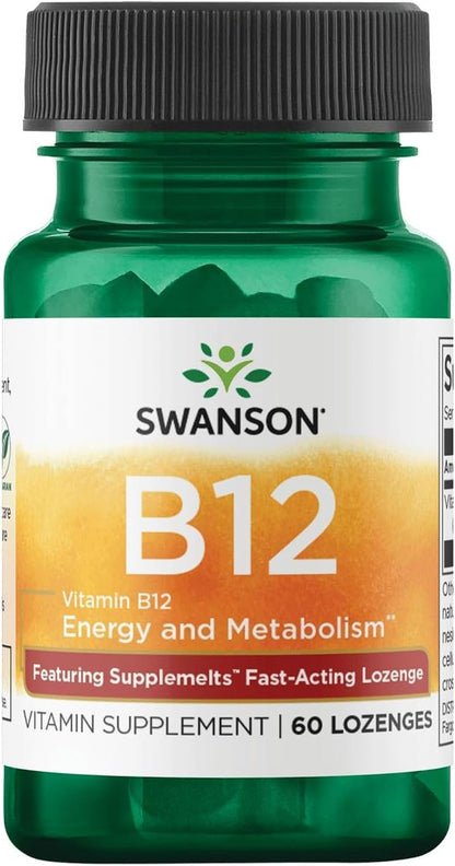 Swanson Supplemelts Sublingual Vitamin B-12 5 mg 60 Tablets