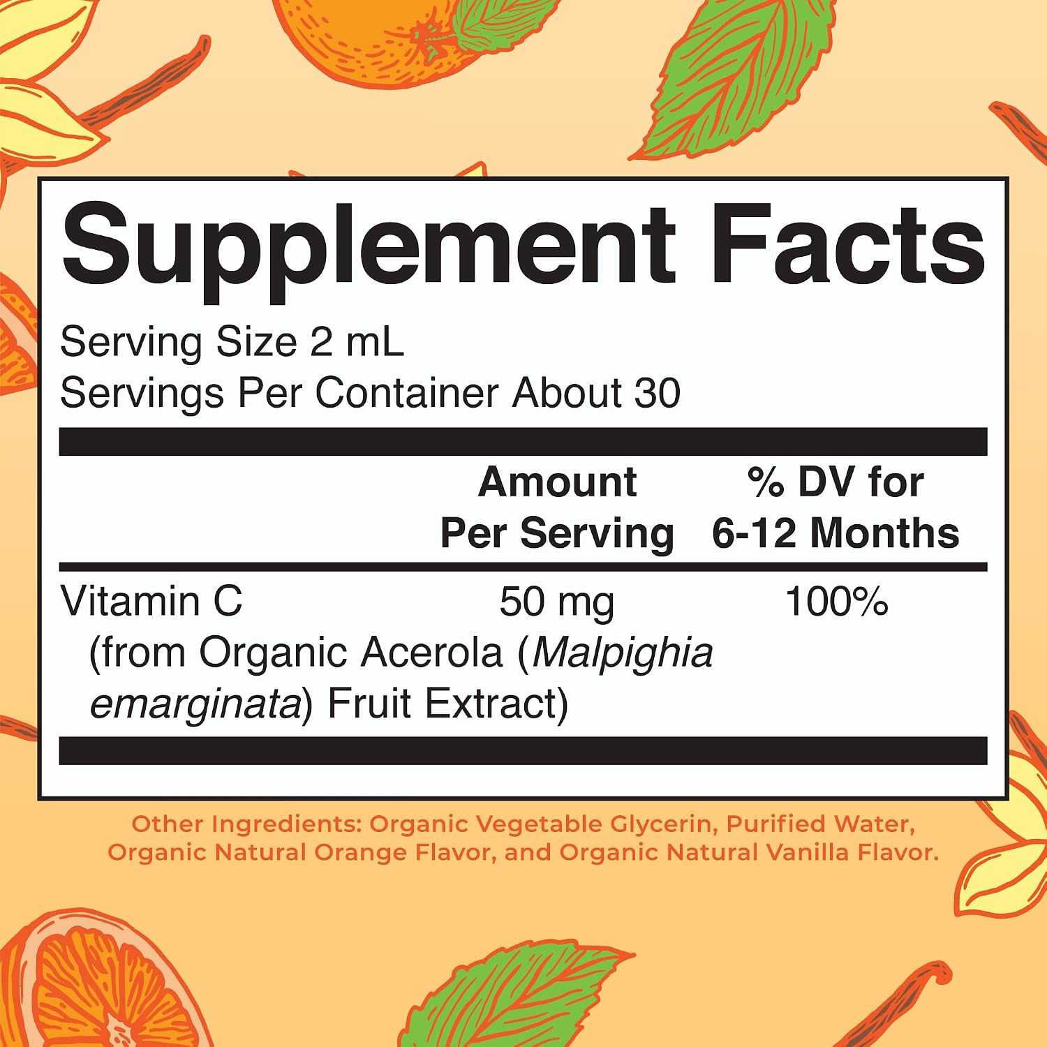 MaryRuth's Infant & Baby Vitamin C Supplement | USDA Organic Vitamin C Liquid Drops for Infants | Ages 6-12 Months | Immune Support | Overall Health | Vegan | Non-GMO | Gluten-free | 60 ml - görsel 2