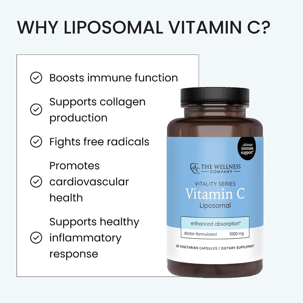 The Wellness Company Liposomal Vitamin C – Enhanced Absorption for Immune Support | 30ct (1 Month Supply) - görsel 5