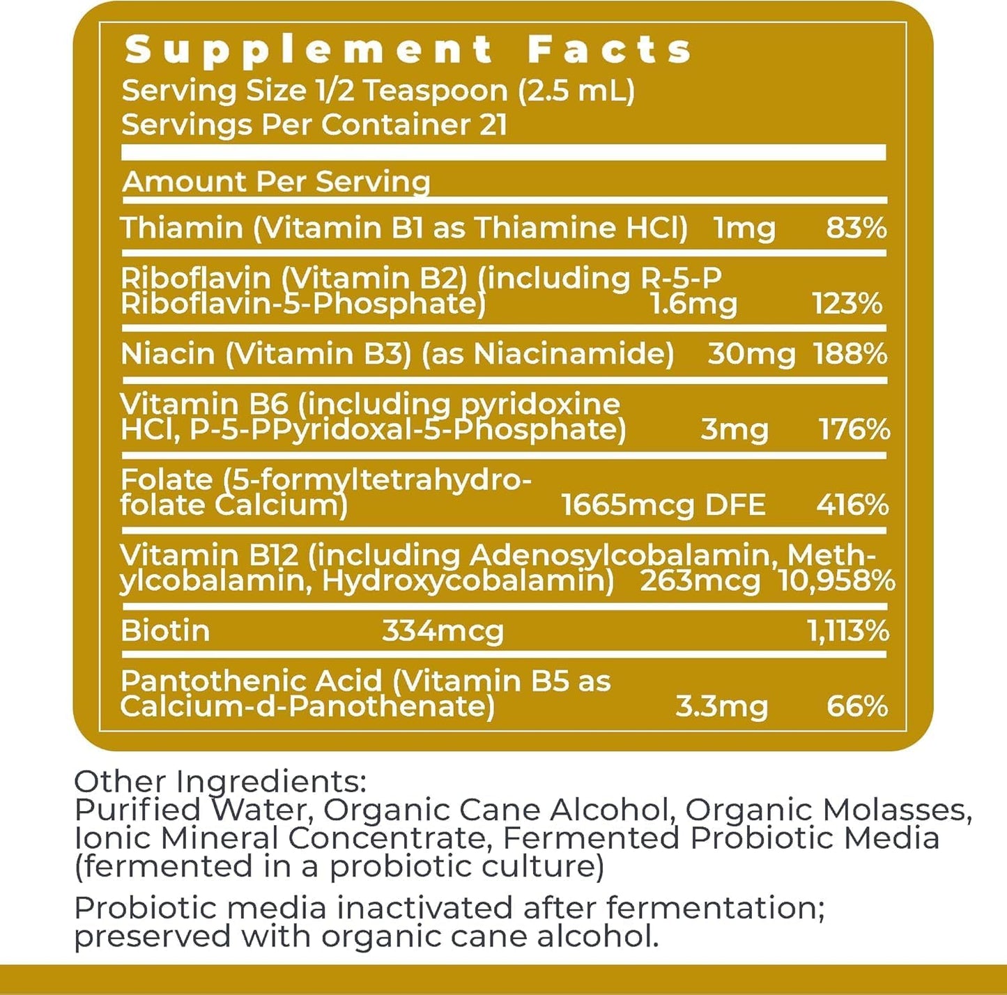 Premier Research Labs Max B-ND Liquid B-Complex - Sublingual Drops for Energy Metabolism & Nervous System Health (59 ml) - görsel 6