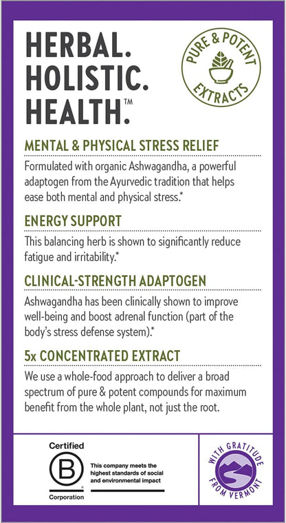 New Chapter Organic Ashwagandha Food Supplement – 60 Capsules