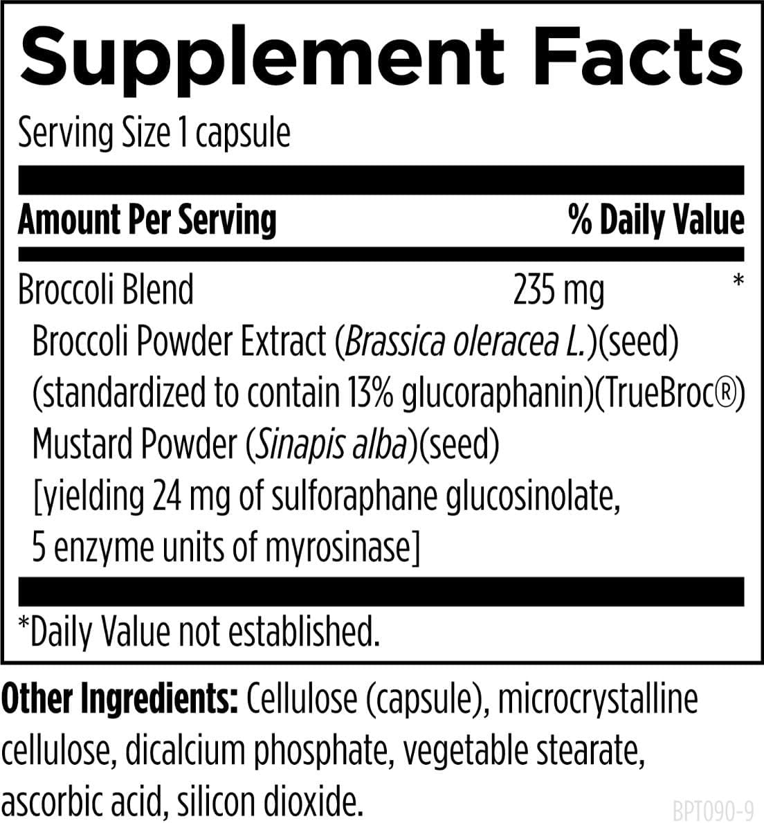 Designs for Health BroccoProtect – Broccoli Seed & Mustard Seed Supplement with Myrosinase Enzyme (90 Capsules) - görsel 3