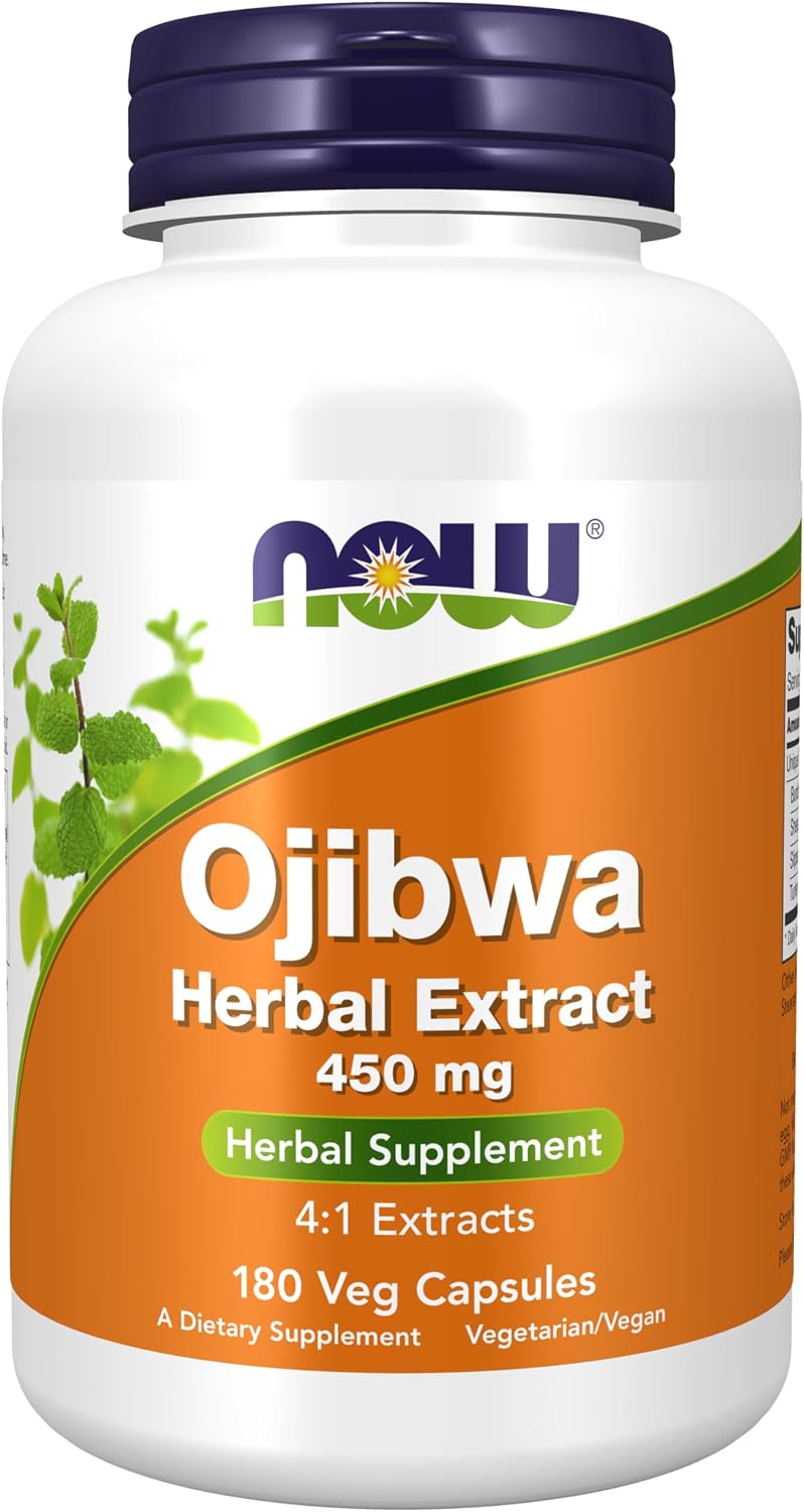 NOW Foods Ojibwa Herbal Extract 450 mg, 180 Veg Capsules - görsel 1