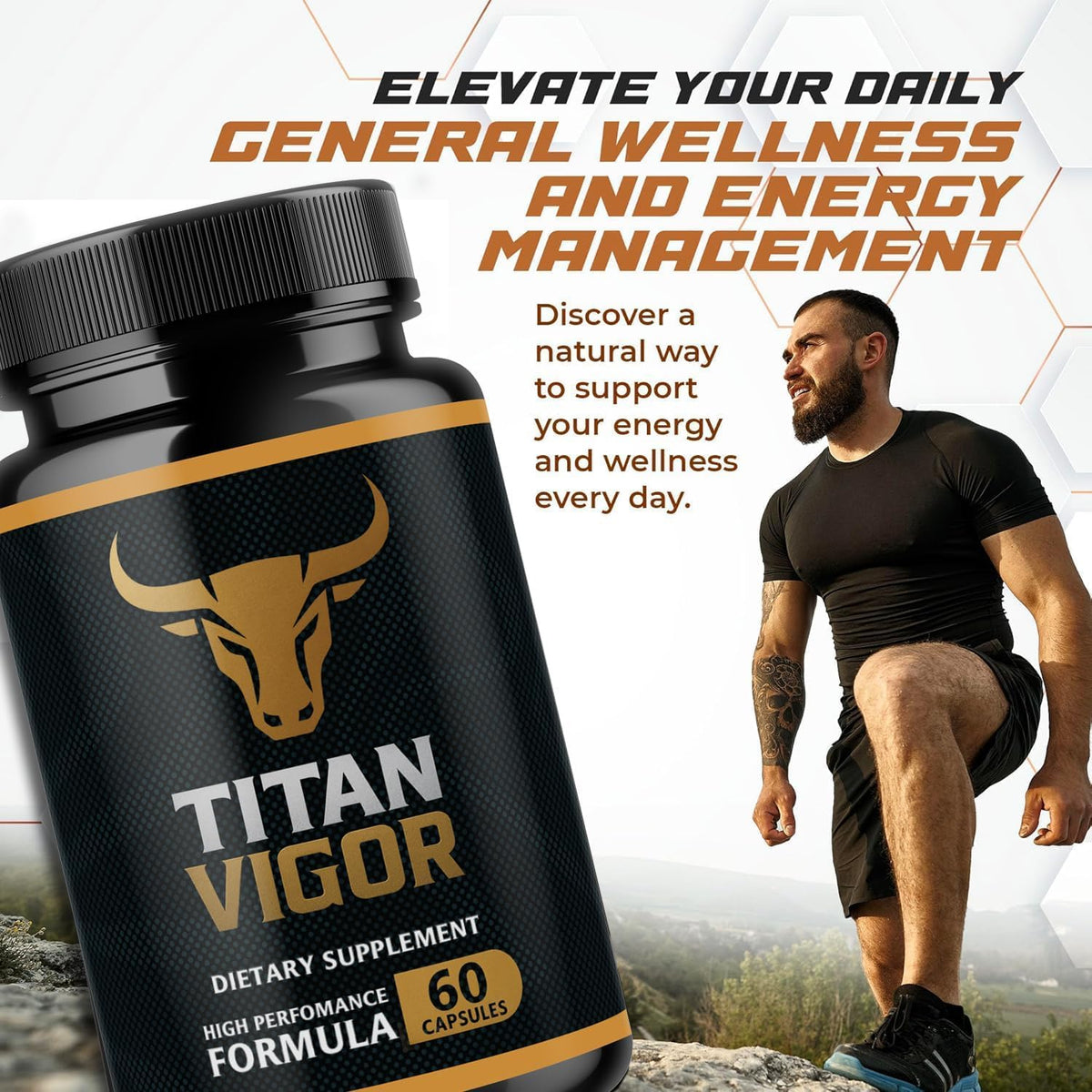 Titan Vigour – High Performance Men's Supplement (120 Capsules) - görsel 2