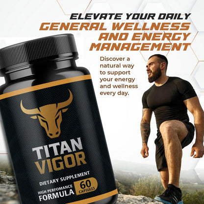 Titan Vigour – High Performance Men's Supplement (120 Capsules)