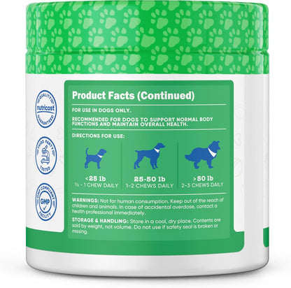 Nutricost Pets Multi-Functional Active & Healthy Lifestyle Support Soft Chews for Dogs (Beef Flavour) - 60 Chews
