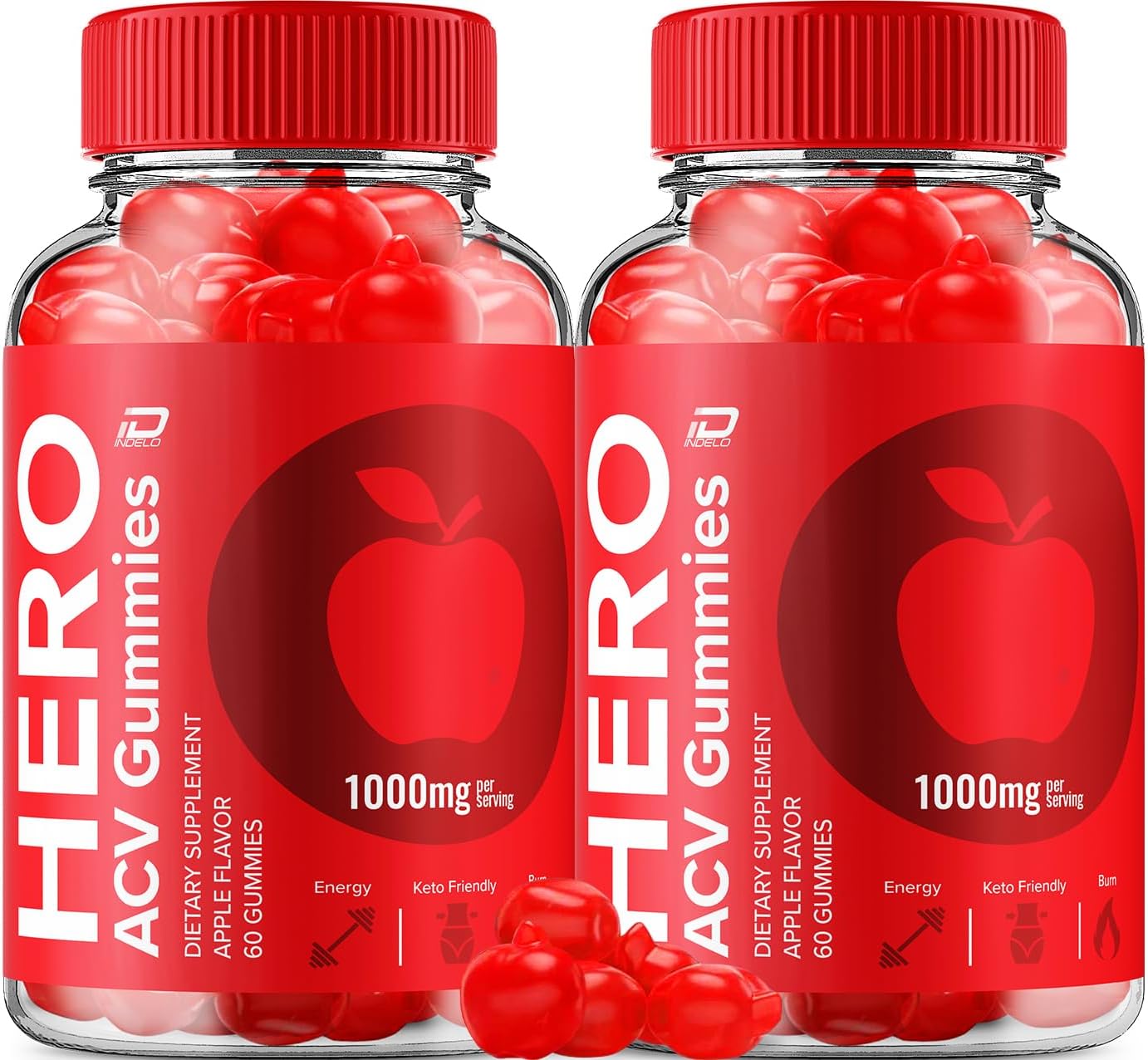 Hero ACV Gummies with Vitamin B12 (2-Pack, 120 Gummies) - görsel 1