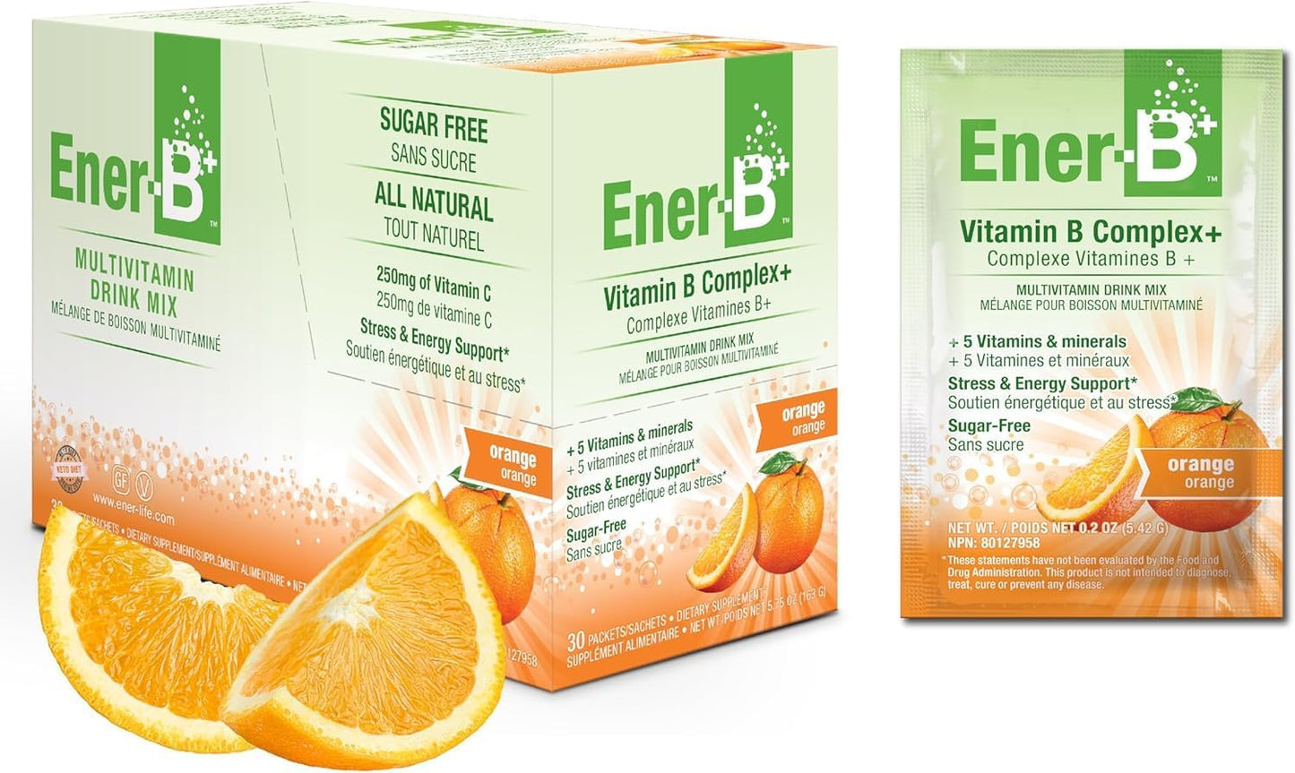 Ener-B+ Sugar Free Multivitamin Drink Mix - Raspberry Lemonade, 30 Count - görsel 10