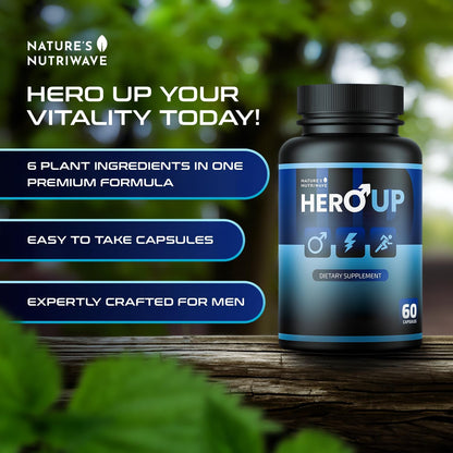 HeroUP – Plant-Based Capsules with Vitamin C – 60 Capsules (6-Month Supply)