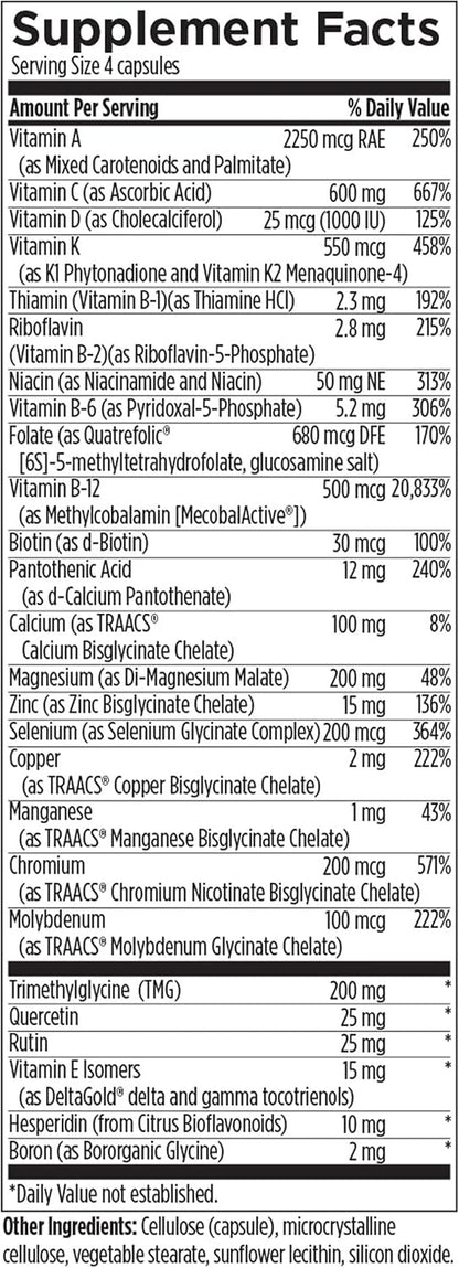 Designs for Health DFH Complete Multi with Copper - Iron-Free Multivitamin (120 Capsules)
