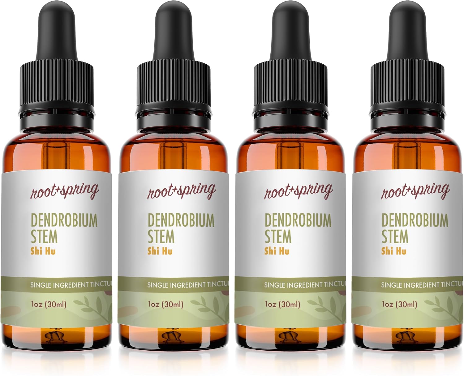 Dendrobium Stem - Shi Hu Herbal Tincture - Liquid Extract Concentrate with Dropper - Dendrobium Orchids Nobile Pod Stem Natural Herb TCM Supplement - Single Ingredient Formula 60 ml (2 x 30 ml) - görsel 9