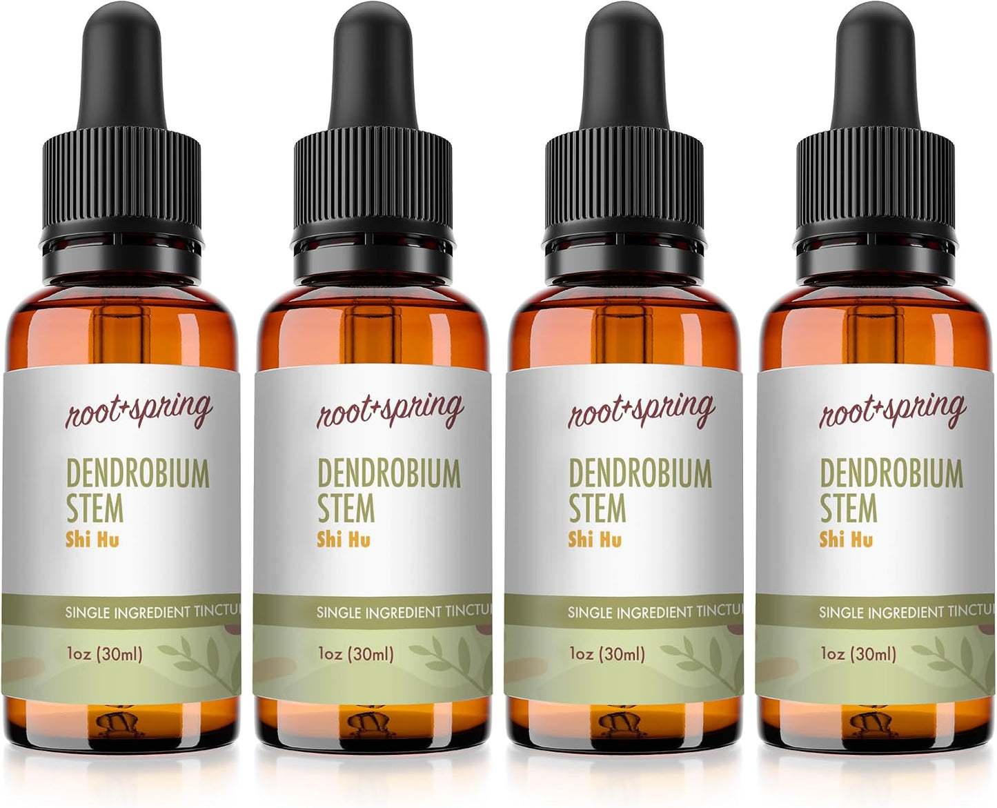 Dendrobium Stem Herbal Tincture - Shi Hu Liquid Extract - 1 oz (Pack of 4) - görsel 1