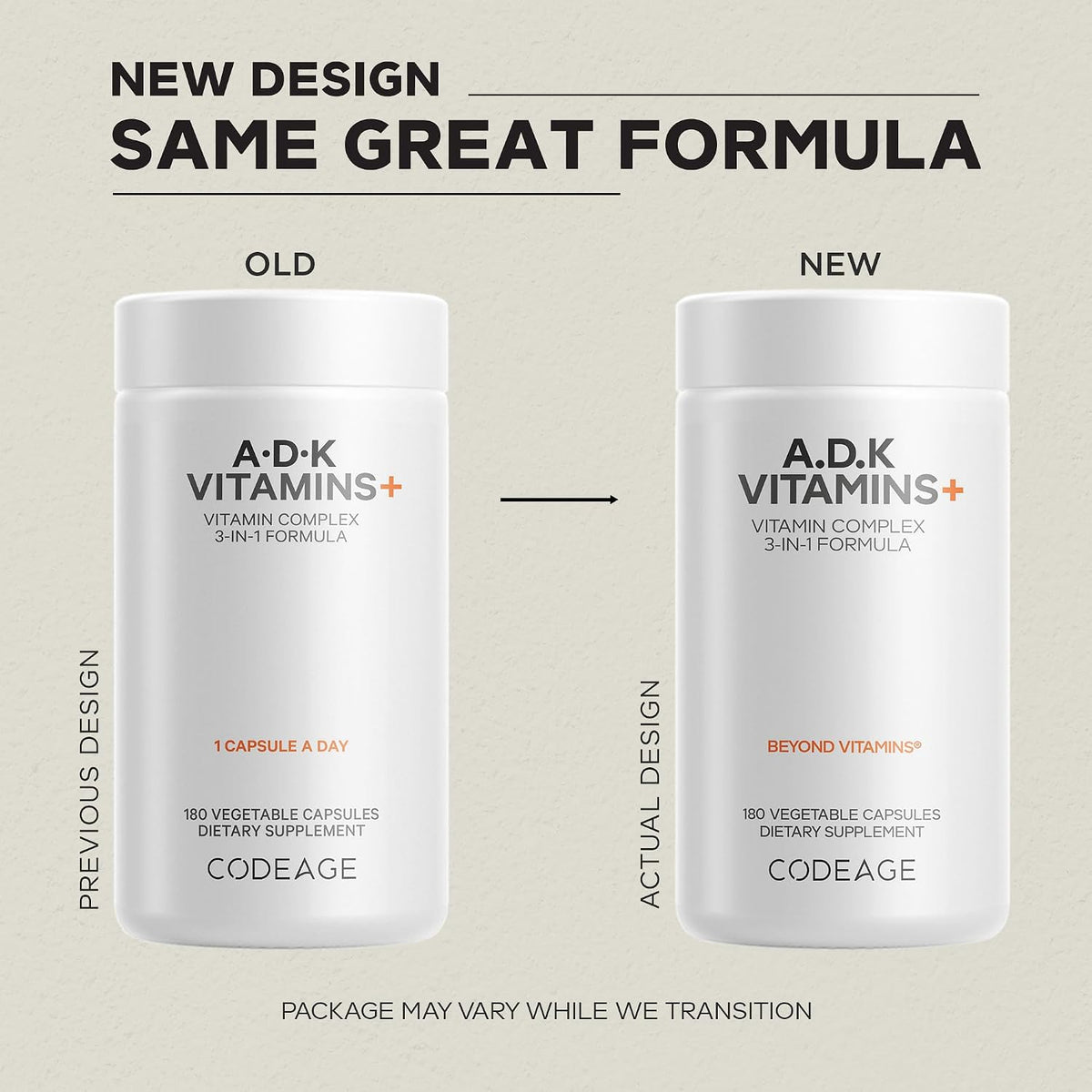 Codeage ADK Vitamins Supplement - Essential Vitamin A, D3, K1 & K2 (MK4 & MK7) - 12-Month Supply - Non-GM, Gluten-Free - 2-Pack - görsel 3