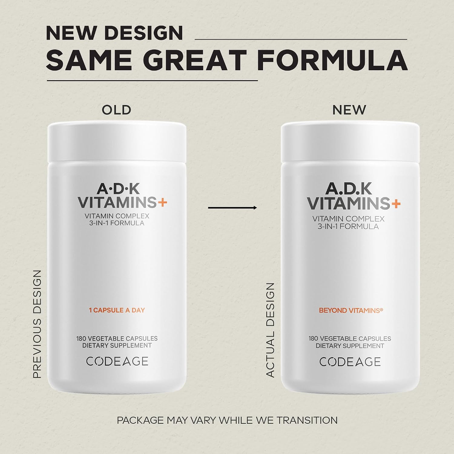 Codeage ADK Vitamins Supplement - Essential Vitamin A, D3, K1 & K2 (MK4 & MK7) - 12-Month Supply - Non-GM, Gluten-Free - 2-Pack - görsel 3