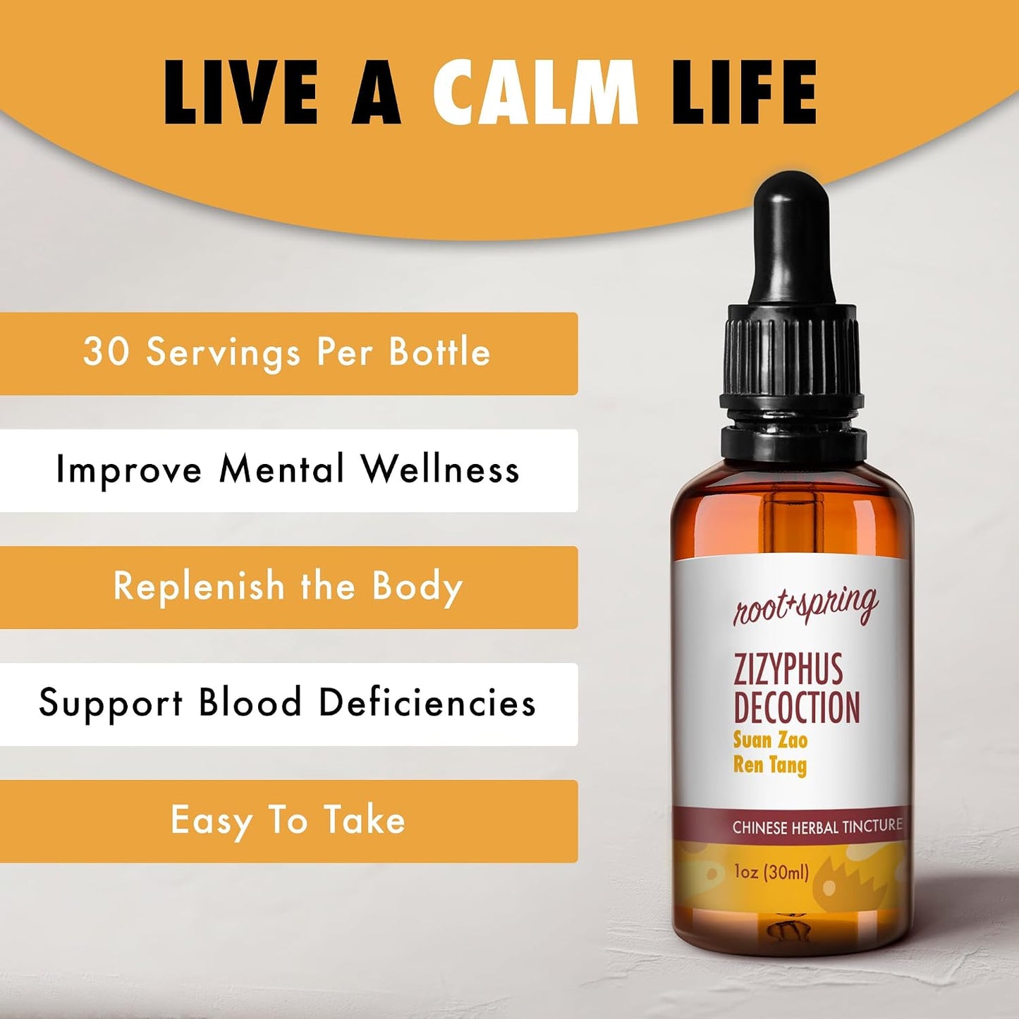 Zizyphus Decoction – Suan Zao Tang – Herbal Tincture (Liquid Extract) with Dropper – Traditional Chinese Herb Blend, 30 ml - görsel 4