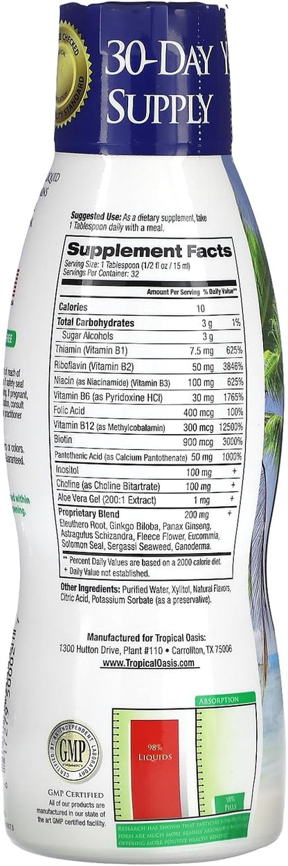 Tropical Oasis Liquid B-Complex, 473 ml