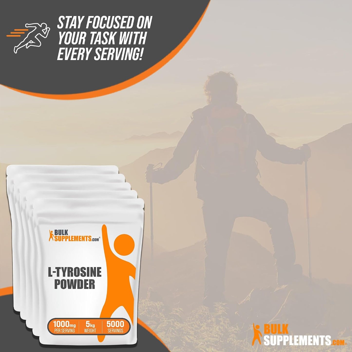 BulkSupplements L-Tyrosine Powder – 5kg, Unflavoured, Gluten-free, 500mg per Serving - görsel 5