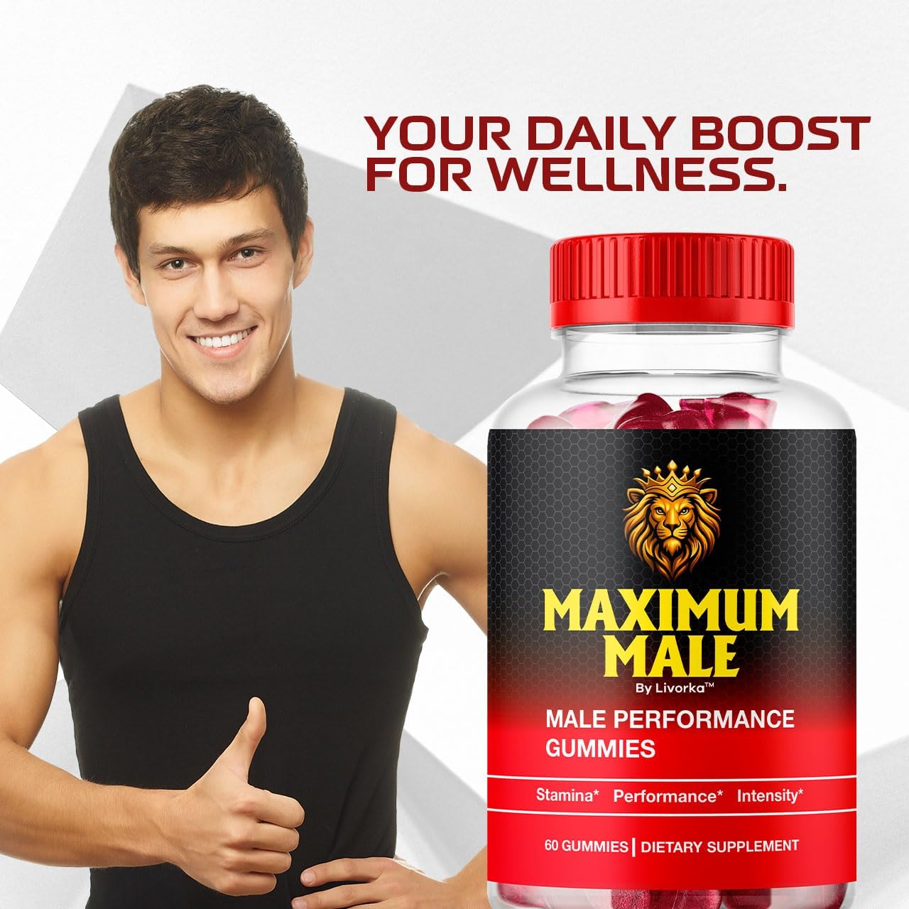 (3 Pack) Maximum Male Gummies, MaximumMale Gummies Supplement Support - All Natural Premium Formula, 180 Gummies - görsel 5